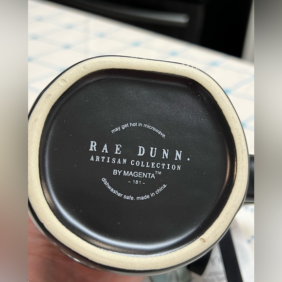 Rae Dunn Black Ceramic “ENJOY” Mug - Picture 6 of 6